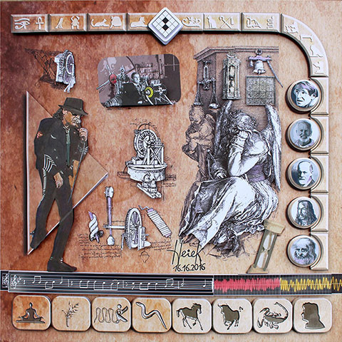 künstlerische Collagen