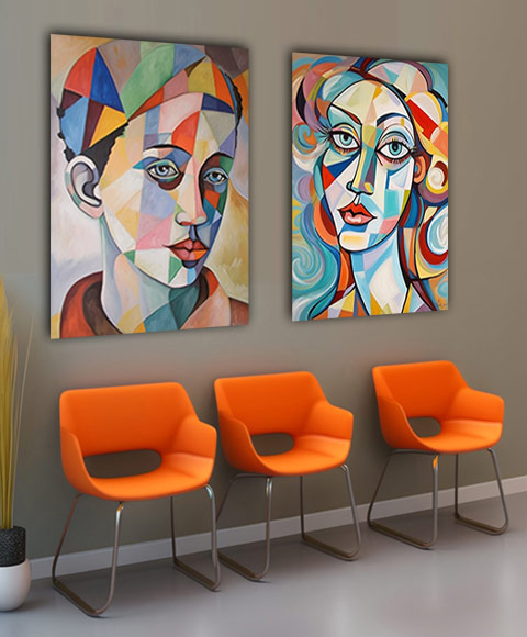 Wartezimmer mit Kunst ausstatten lassen